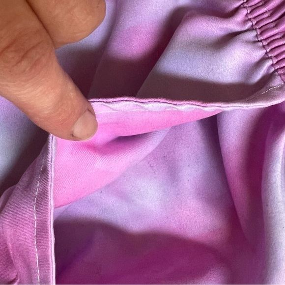 BARSTOOL SPORTS PINK WHITNEY PINK AND WHITE TIE DIE SWIM SHORTS WITH LINING - Picture 5 of 7